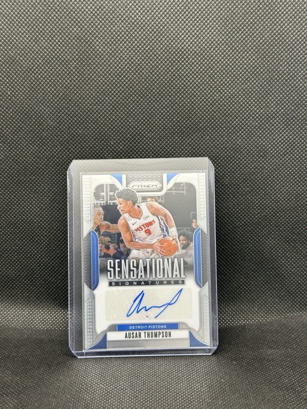 AUSAR THOMPSON 2024-25 PANINI PRIZM #SS-AUS SENSATIONAL CHOICE  AUTO