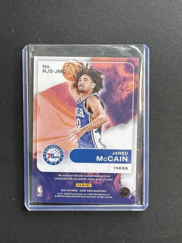 2024-25 Panini Court Kings Jared Mccain #RJS-JMC Patch Jersey RC Rookie 76ers - Image 2