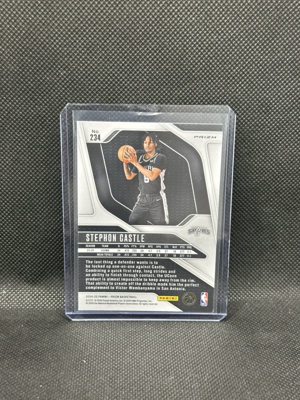 2024-25 Panini Choice Prizm - Stephon Castle #234 Blue Yellow & Green Prizm (RC) - Image 2