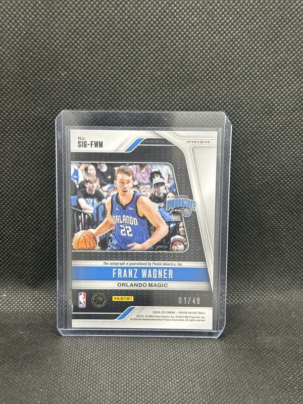 2024-25 Panini Prizm Franz Wagner Auto Choice Blue 1/49 - Image 2