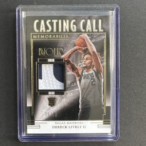 Dereck Lively II 2023-24 Panini Noir /49 Patch Casting Call Memorabilia RC