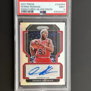 2021 Prizm Dennis Rodman #SGDRM PSA 9 Silver Auto