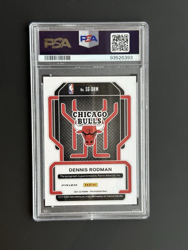 2021 Prizm Dennis Rodman #SGDRM PSA 9 Silver Auto - Image 2
