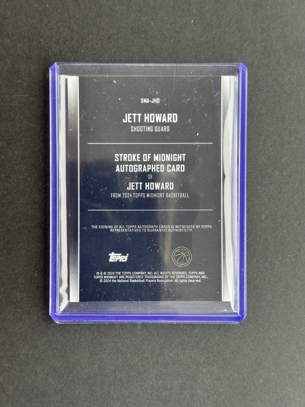 2023-24 Topps Midnight Basketball | Jett Howard RC Auto Stroke Of Midnight 🔥🔥 - Image 2