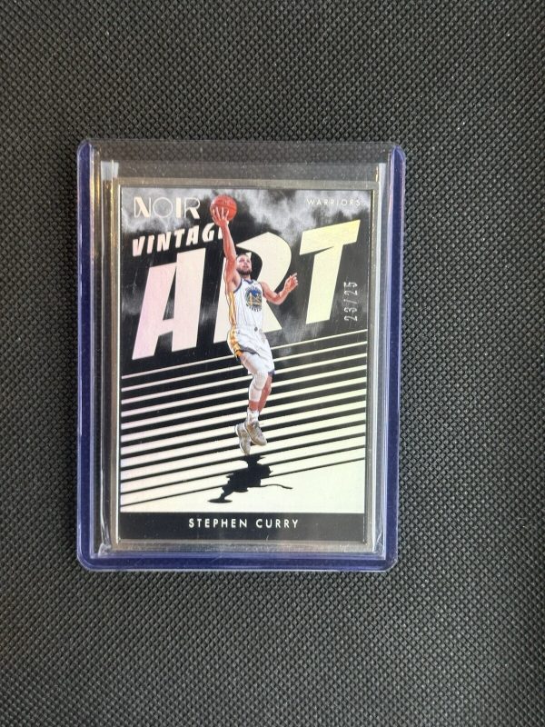 STEPHEN CURRY 2023-24 PANINI NOIR METAL FRAME VINTAGE ART #288 /25