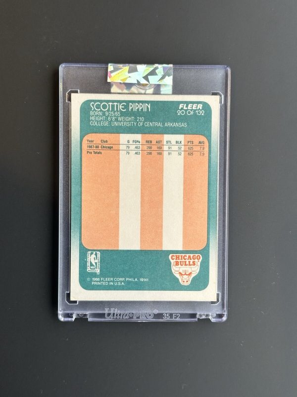 1988-89 Fleer - #20 Scottie Pippen (RC) - Image 2