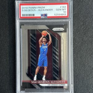 2018-19 Panini Prizm SHAI GILGEOUS-ALEXANDER RC ROOKIE PSA 10 GEM MINT