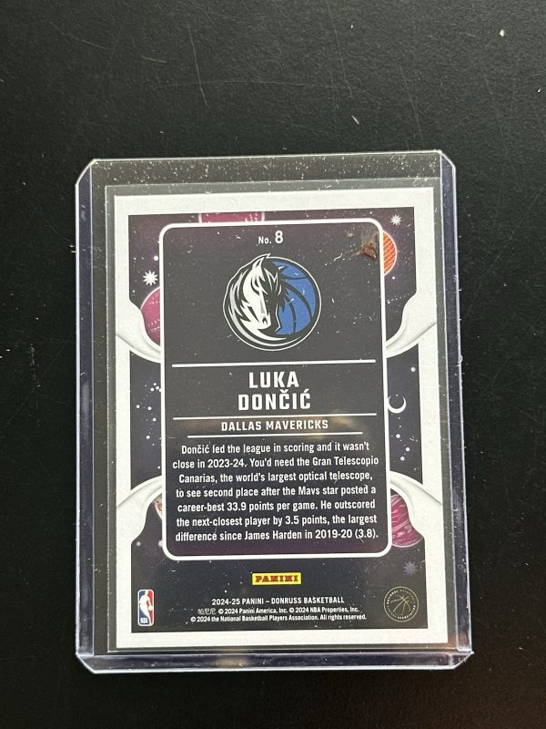 2024-25 NBA Panini Donruss 'Luka Doncic' Zero Gravity Purple Press Proof #8 - Image 2