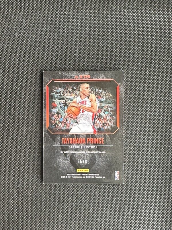 2023-24 Panini Phoenix #IE-TPR Tayshaun Prince Inferno Etchings #/99 - Image 2