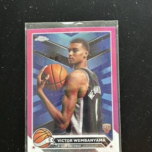 2023 TOPPS CHROME #1 VICTOR WEMBANYAMA PINK REFRACTOR RC ROOKIE