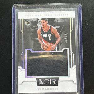 Kris Murray 2023-24 Panini NOIR Rookie Jumbo Materials RC SP /99 #29