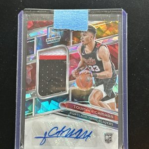 2023-24 Panini Spectra Toumani Camara #241 RC Rookie Patch Auto RPA Astral /35