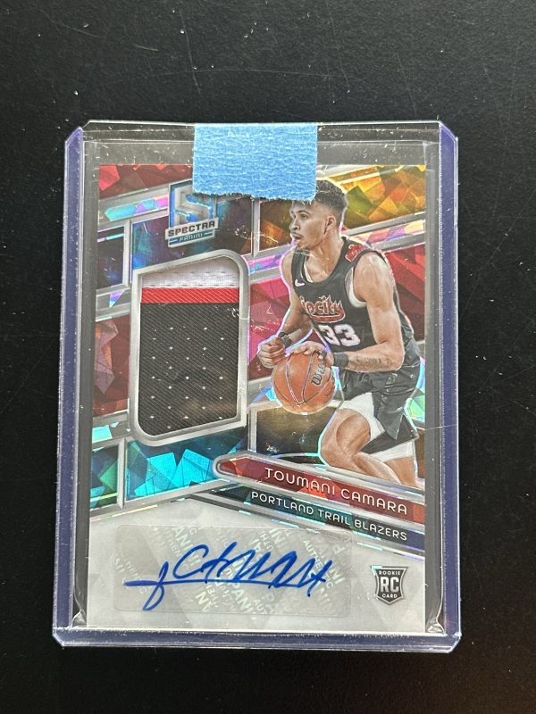 2023-24 Panini Spectra Toumani Camara #241 RC Rookie Patch Auto RPA Astral /35