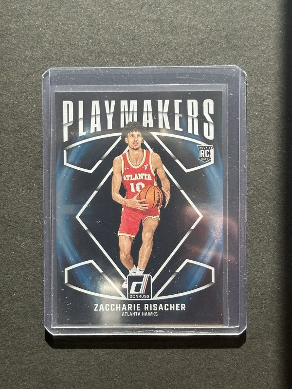#14 Zaccharie Risacher 2024-25 Donruss Playmakers SSP RC Atlanta Hawks case hit