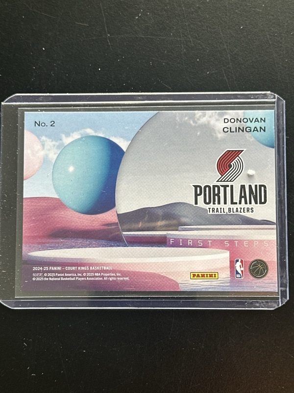 2024-25 Panini Court Kings - First Steps Donovan Clingan #2 (RC) - Image 2