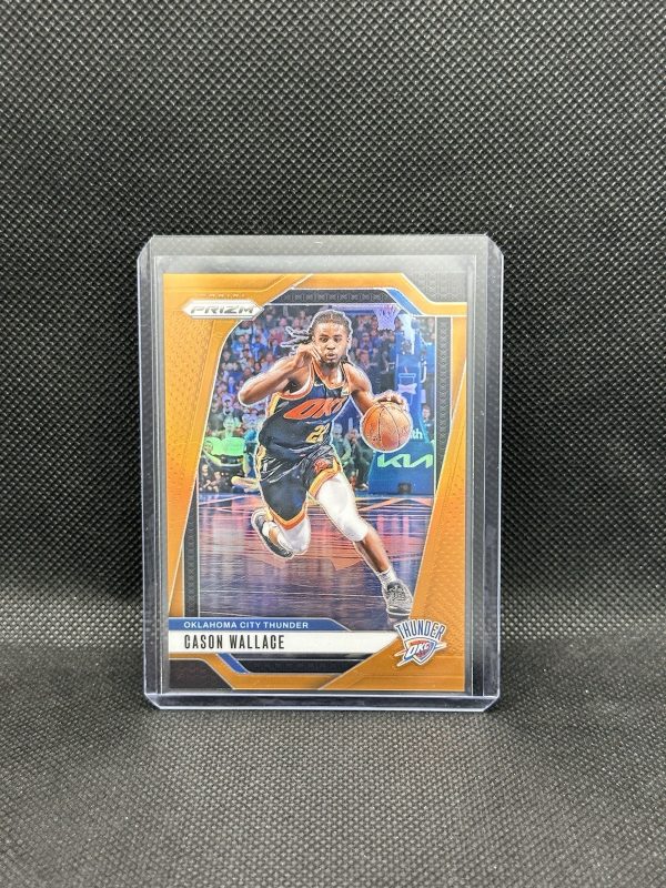 Cason Wallace 2024-25 Panini Prizm Orange Prizm /49