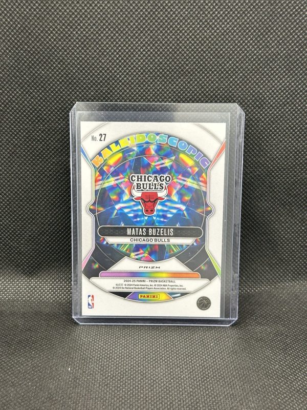 Matas Buzelis 2024-25 Prizm Basketball RC #27 Kaleidoscopic - Chicago Bulls - Image 2