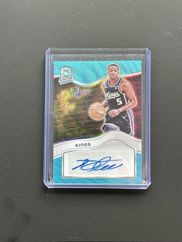 2023-24 Spectra De’Aaron Fox Colorgraphs Auto FOTL Blue Wave /20