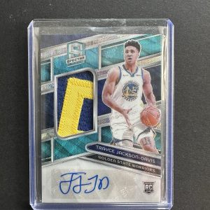 2023-24 Panini Spectra Trayce Jackson-Davis Rookie Patch Auto #/20Warriors RC