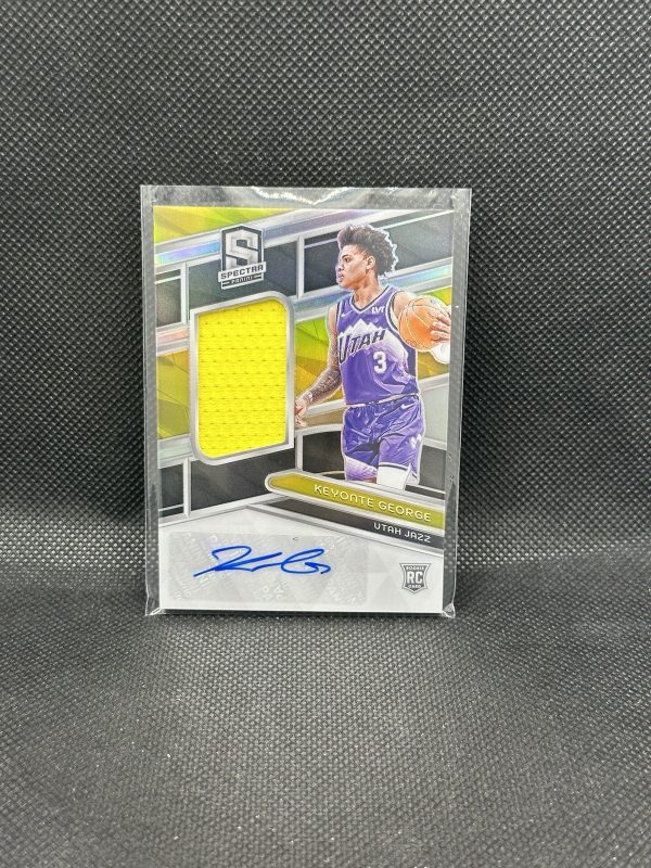 2023-24 Panini Spectra Keyonte George #201 RC Rookie Jersey Patch Auto /199 RJA
