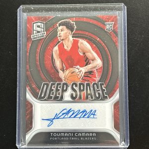 2023-24 TOUMANI CAMARA /99 AUTO PANINI SPECTRA DEEP SPACE ROOKIE RC AUTOGRAPHS