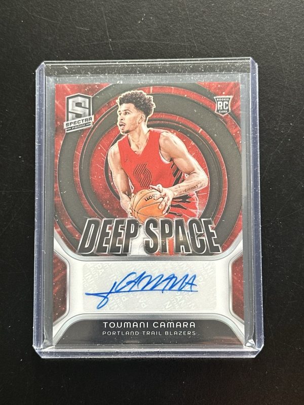 2023-24 TOUMANI CAMARA /99 AUTO PANINI SPECTRA DEEP SPACE ROOKIE RC AUTOGRAPHS