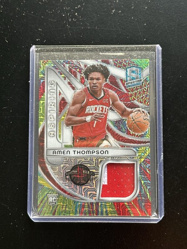 2023-24 Spectra Basketball Aspiring Patches Meta Amen Thompson #/25 rookie