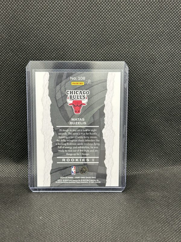 2024- 25 Panini Court Kings Matas Buzelis Rookies I Rookie Card RC #108 - Image 2
