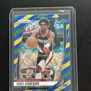 Scoot Henderson 2024-25 Panini Prizm Choice Green Yellow Blue Trailblazers #94