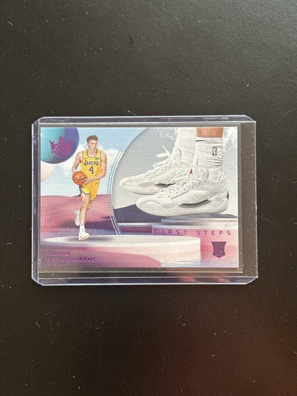 Dalton Knecht RC */99 2024-25 Panini Court Kings First Steps Purple #7 Lakers