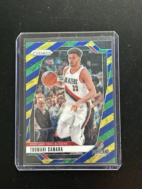 TOUMANI CAMARA 2024-25 PANINI PRIZM BLUE YELLOW GREEN CHOICE #215 Q2444
