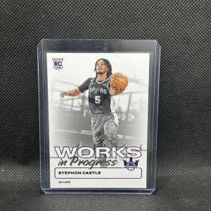 2024-25 Court Kings Stephon Castle #23 Violet Works In Progress RC /99