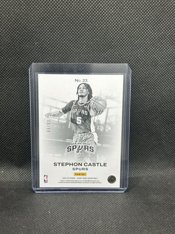 2024-25 Court Kings Stephon Castle #23 Violet Works In Progress RC /99 - Image 2